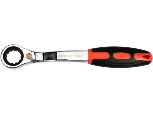 Klucz oczkowy odgięty z grzechotką 22mm yato yt-02384