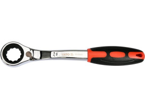 Klucz oczkowy odgięty z grzechotką 24mm yato yt-02385