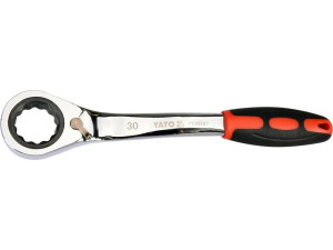Klucz oczkowy odgięty z grzechotką 30mm yato yt-02387