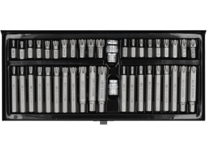 Końcówki wkrętakowe ribe, torx security, kpl. 42 szt. bity yato