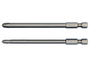 Końcówki wkrętakowe 1/4, 2 szt - triwing: nr2x100mm nr4x100mm yt-0497 yato