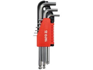 Klucze imbusowe hex, kulka 2-10 mm, kpl. 9 szt. imbusy yato