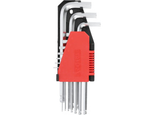 Klucze imbusowe hex, kulka 2-12 mm, 10 cz. imbusy yato