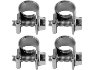 Obejma, opaska śrubowa, zaciskowa ocynkowana w1 mini 8-10mm, 4szt.