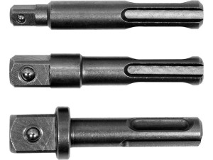 Adaptery sds-plus do nasadek 1/4 3/8 1/2 3szt