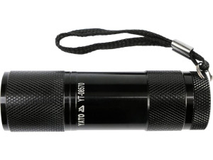 Latarka aluminiowa, 9 led, czarna yt-08570 yato