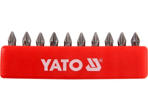 Końcówki wkrętakowe ph1x25 mm, kpl. 10 szt. yt-0474 yato