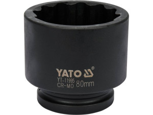 Nasadka udarowa 1 12 kątna 80mm do piast yt-11995 yato
