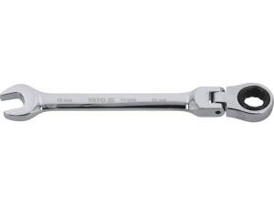 Klucz płasko-oczkowy z grzechotką i przegubem 13 mm yt-1679 yato