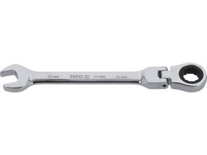 Klucz płasko-oczkowy z grzechotką i przegubem 14 mm yt-1680 yato