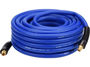 Wąż pneumatyczny hybrydowy 1/2" 20m końcówki g3/8" yato