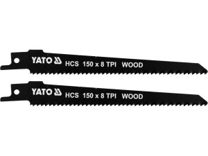 Brzeszczoty do drewna hcs150mm8tpi 2szt yato yt-33923