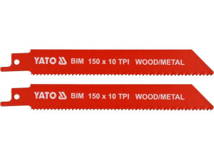 Brzeszczoty do metalu i drewna bim 150mm 10tpi 2szt yato yt-33930