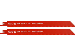 Brzeszczoty do metalu i drewna bim 225mm 24tpi 2szt yato yt-33934