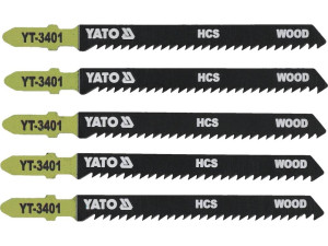 Brzeszczot do wyrzynarki typ t, 10 tpi, do drewna, 5 szt yt-3401 yato