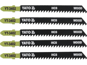 Brzeszczot do wyrzynarki typ t, 8 tpi, do drewna, 5 szt yt-3402 yato