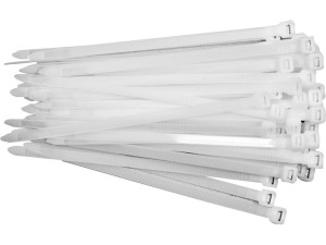 Opaski plastikowe 200x7,6 mm 50szt. białe