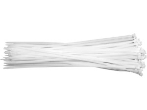 Opaski plastikowe 300x7,6 mm 50szt. białe