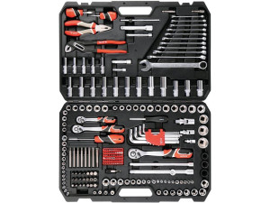 Zestaw narzędziowy 1/4, 3/8, 1/2 kpl 225 szt yt-38941 yato