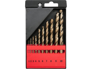 Zestaw wierteł do metalu co-hss 10 szt. 1-10mm yt-41603 yato
