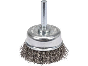 Szczotka czołowa z trzpieniem 50mm inox na wiertarkę yato