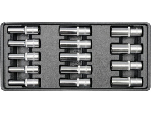 Wkład do szuflady nasadki długie 8-21mm 1/2 14cz. yt-5539 yato