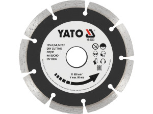 Tarcza diamentowa, segmentowa 125 mm do betonu, granitu yato