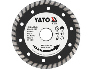 Tarcza diamentowa, segment turbo 125 mm do betonu yato