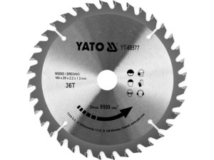 Tarcza widiowa do drewna 160x36tx20mm yato