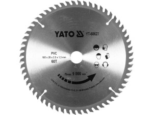 Tarcza do cięcia listew podłogowych 185x20mm 60 zębów yato