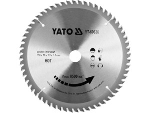 Tarcza widiowa do drewna 190x60tx20mm dla yt-82150 yato yt-60636