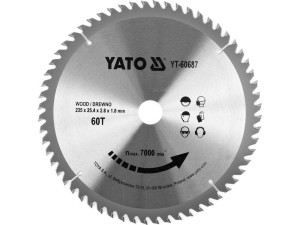 Tarcza widiowa do drewna 235x60tx25,4mm yato