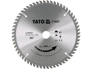 Tarcza widiowa do aluminium 180x60tx20mm yato
