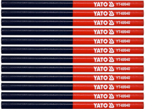 Ołówki techniczne czerwono niebieskie opk 12 szt yato yt-69940