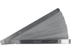 Szczelinomierz 200 mm, 17 listków, 0,02-1 mm yt-7221 yato