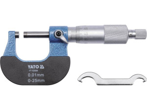 Mikrometr noniuszowy zewnętrzny 0-25mm yato