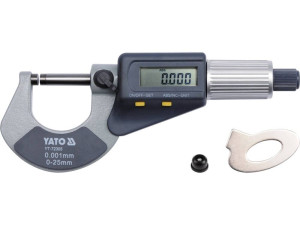 Mikrometr 0-25mm z wyświetlaczem cyfrowym yt-72305 yato