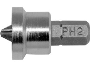 Końcówki wkrętakowe z ogranicznikiem 1/4x25 mm, ph2, 20 szt yt-7980 yato