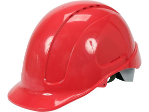 Hełm kask ochronny bhp czerwony szybka regulacja