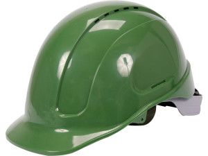 Hełm kask ochronny bhp zielony szybka regulacja