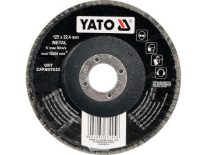 ściernica listkowa wypukła 125mm p60 yt-83293 yato