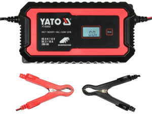 Prostownik elektroniczny z wyświetlaczem lcd, zakres 6v/2a, 12v/10a