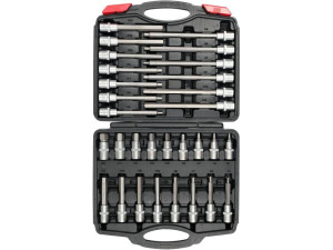 Zestaw kluczy trzpieniowych 1/2" hex 30 sztuk