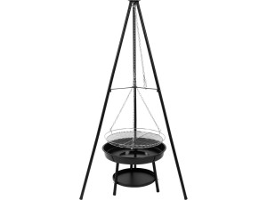 Grill wiszący na trójnogu, ruszt 46cm