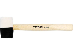 Młotek gumowy z drewnianym trzonkiem 370g fi 50mm yato