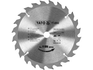 Tarcza widiowa do drewna 205x24tx18 mm yato