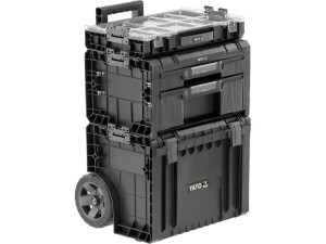 Zestaw trzech skrzynek systemowych na kołach modułowych s12 yato