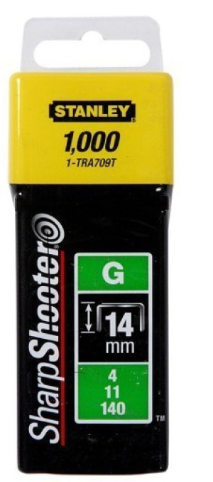 Zszywki typ g 10.6mm 1000szt. 14mm stanley