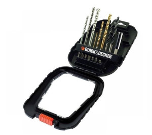 Zestaw wierteł i bitów 16 elementów black&decker