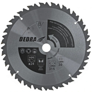 Piła tarczowa do drewna 400x30mm 36 zębów